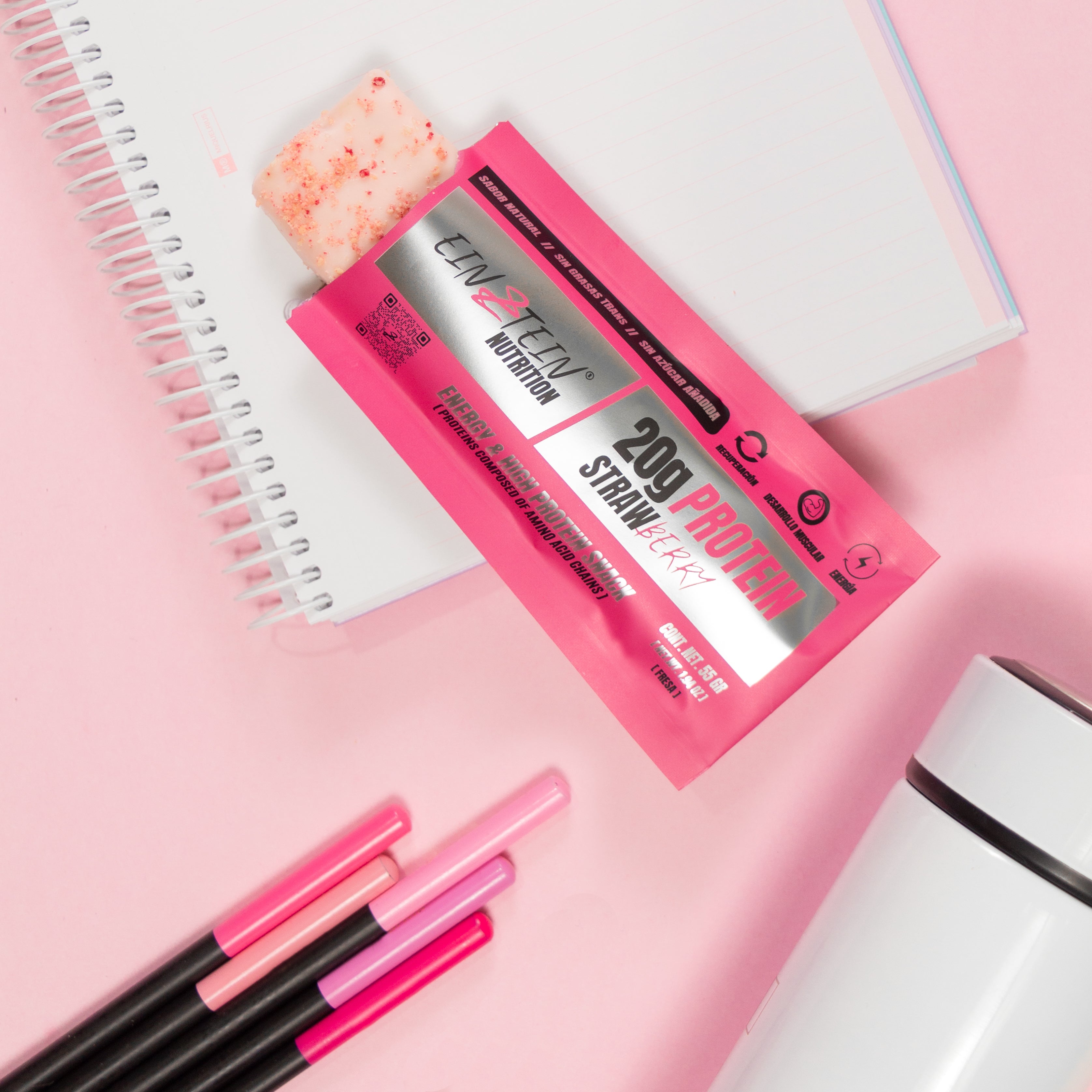 Sabor Fresa - Caja con 6 barras