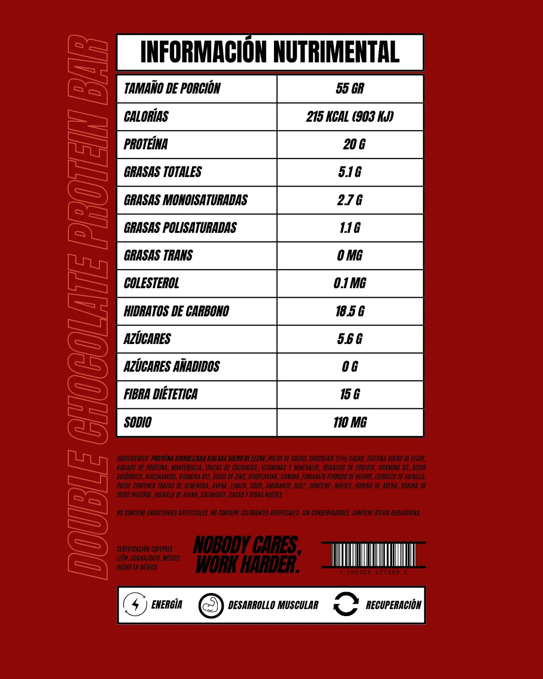 Sabor Doble Chocolate - Caja con 6 Barras